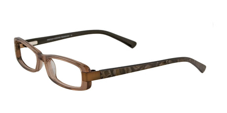 EasyClip EC190 Eyeglasses with Clip-on Sunglasses Clear Brown