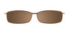 EasyClip EC190 Eyeglasses with Clip-on Sunglasses | Size 48 / Clear Brown
