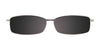 EasyClip EC190 Eyeglasses with Clip-on Sunglasses | Size 48 / Clear Brown