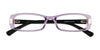 EasyClip EC190 Eyeglasses with Clip-on Sunglasses | Size 48 / Clear Brown