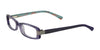 EasyClip EC190 Eyeglasses with Clip-on Sunglasses | Size 48 / Clear Violet & Silver