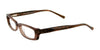 EasyClip EC195 Eyeglasses with Clip-on Sunglasses | Size 49 / Clear Brown