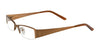 EasyClip EC198 Eyeglasses | Size 45 / Satin Bronze & Light Brown