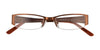 EasyClip EC198 Eyeglasses | Size 45 / Satin Bronze & Light Brown