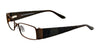 EasyClip EC215 Eyeglasses with Clip-on Sunglasses | Size 49 / Satin Dark Bronze