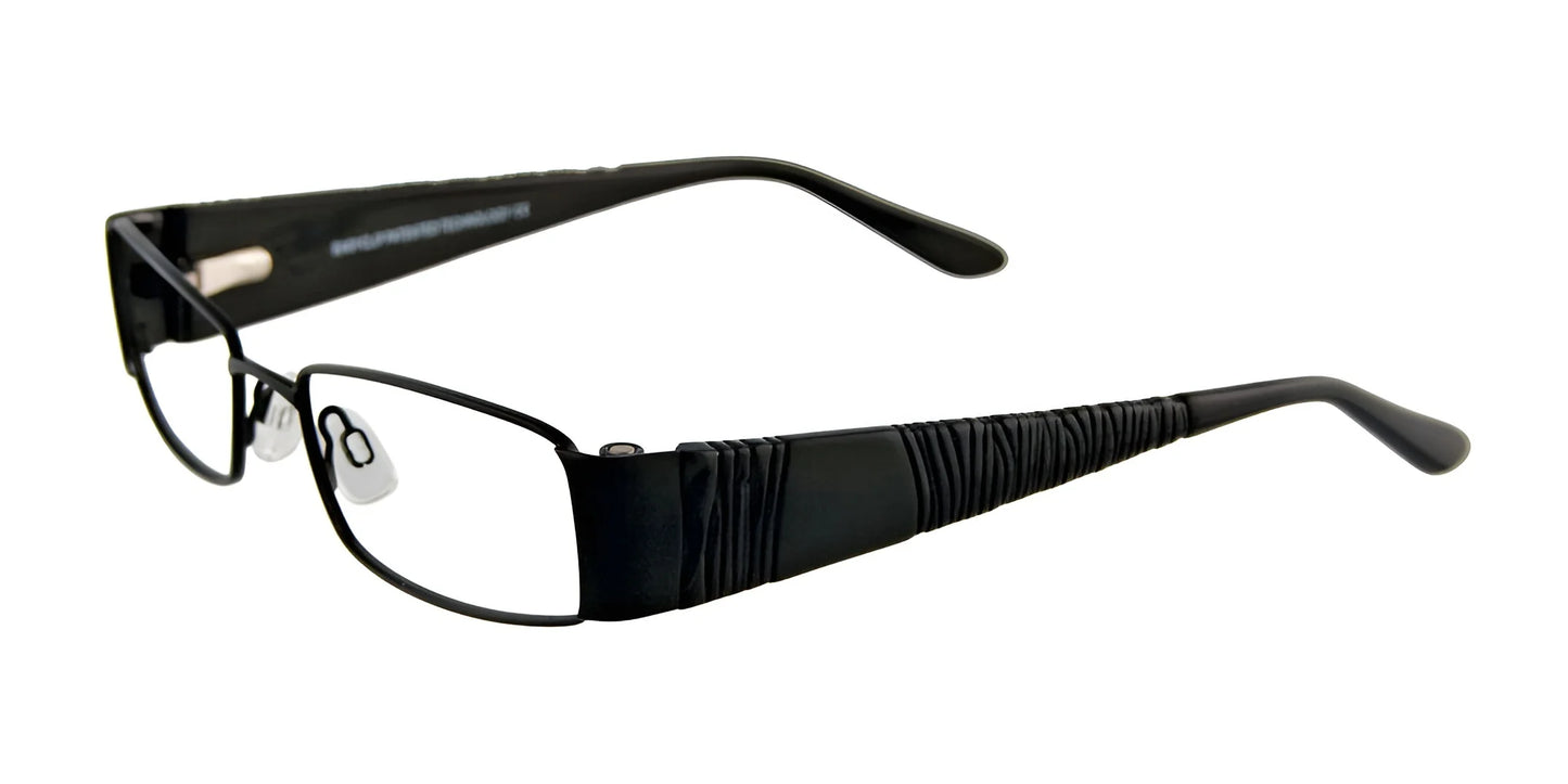 EasyClip EC215 Eyeglasses with Clip-on Sunglasses Satin Black