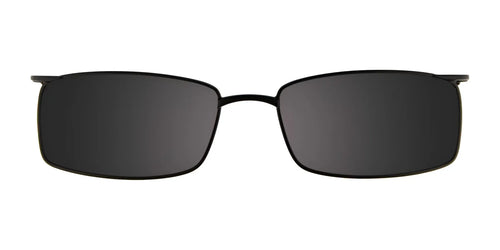 EasyClip EC215 Eyeglasses with Clip-on Sunglasses / Size 49 / Satin Black