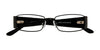 EasyClip EC215 Eyeglasses with Clip-on Sunglasses | Size 49 / Satin Black