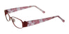 EasyClip EC218 Eyeglasses with Clip-on Sunglasses | Size 53 / Satin Red
