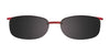 EasyClip EC218 Eyeglasses with Clip-on Sunglasses | Size 53 / Satin Brown