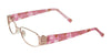 EasyClip EC218 Eyeglasses with Clip-on Sunglasses | Size 53 / Shiny Light Pink