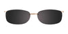 EasyClip EC218 Eyeglasses with Clip-on Sunglasses | Size 53 / Satin Brown