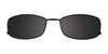 EasyClip EC225 Eyeglasses with Clip-on Sunglasses | Size 51 / Satin Black