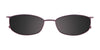 EasyClip EC227 Eyeglasses with Clip-on Sunglasses | Size 52 / Satin Black