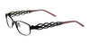 EasyClip EC227 Eyeglasses with Clip-on Sunglasses | Size 52 / Satin Black