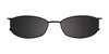 EasyClip EC227 Eyeglasses with Clip-on Sunglasses | Size 52 / Satin Black