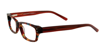 EasyClip EC235 Eyeglasses with Clip-on Sunglasses Tortoise Red