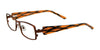 EasyClip EC236 Eyeglasses with Clip-on Sunglasses | Size 51 / Satin Brown