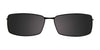 EasyClip EC236 Eyeglasses with Clip-on Sunglasses | Size 51 / Satin Black