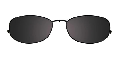 EasyClip EC244 Eyeglasses with Clip-on Sunglasses / Size 51 / Satin Black & Gold