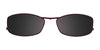EasyClip EC246 Eyeglasses with Clip-on Sunglasses | Size 52 / Matt Dark Red & Gold