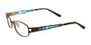 EasyClip EC250 Eyeglasses with Clip-on Sunglasses | Size 52 / Satin Dark Brown