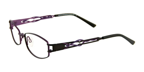 EasyClip EC250 Eyeglasses with Clip-on Sunglasses / Size 52 / Matt Black