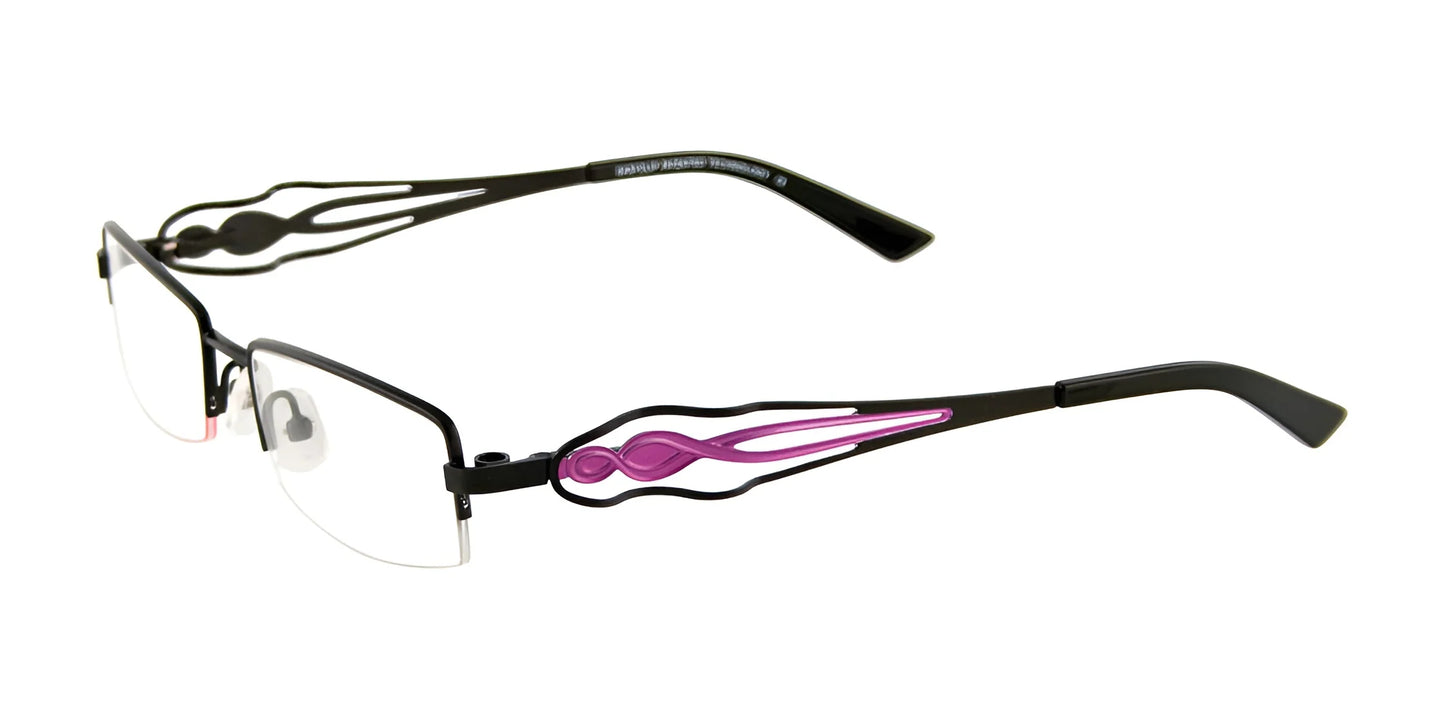EasyClip EC252 Eyeglasses Satin Black & Pink