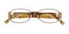 EasyClip EC253 Eyeglasses with Clip-on Sunglasses | Size 47 / Satin Brown