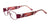 EasyClip EC253 Eyeglasses with Clip-on Sunglasses | Size 47 / Satin Red