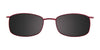EasyClip EC253 Eyeglasses with Clip-on Sunglasses | Size 47 / Satin Brown
