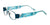 EasyClip EC253 Eyeglasses with Clip-on Sunglasses | Size 47 / Satin Turquoise