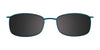EasyClip EC253 Eyeglasses with Clip-on Sunglasses | Size 47 / Satin Brown