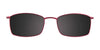 EasyClip EC254 Eyeglasses with Clip-on Sunglasses | Size 48 / Satin Brown