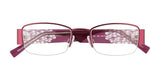 EasyClip EC254 Eyeglasses with Clip-on Sunglasses | Size 48