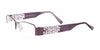 EasyClip EC254 Eyeglasses with Clip-on Sunglasses | Size 48 / Satin Lilac