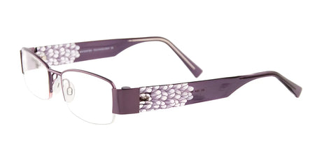 EasyClip EC254 Eyeglasses with Clip-on Sunglasses Satin Lilac