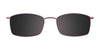 EasyClip EC254 Eyeglasses with Clip-on Sunglasses | Size 48 / Satin Brown