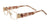 EasyClip EC255 Eyeglasses with Clip-on Sunglasses | Size 47 / Satin Gold