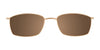 EasyClip EC255 Eyeglasses with Clip-on Sunglasses | Size 47 / Satin Brown