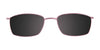 EasyClip EC255 Eyeglasses with Clip-on Sunglasses | Size 47 / Satin Brown