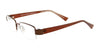 EasyClip EC257 Eyeglasses with Clip-on Sunglasses | Size 47 / Satin Dark Brown
