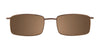 EasyClip EC257 Eyeglasses with Clip-on Sunglasses | Size 47 / Satin Black