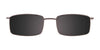 EasyClip EC257 Eyeglasses with Clip-on Sunglasses | Size 47 / Satin Black