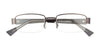 EasyClip EC257 Eyeglasses with Clip-on Sunglasses | Size 47 / Satin Black
