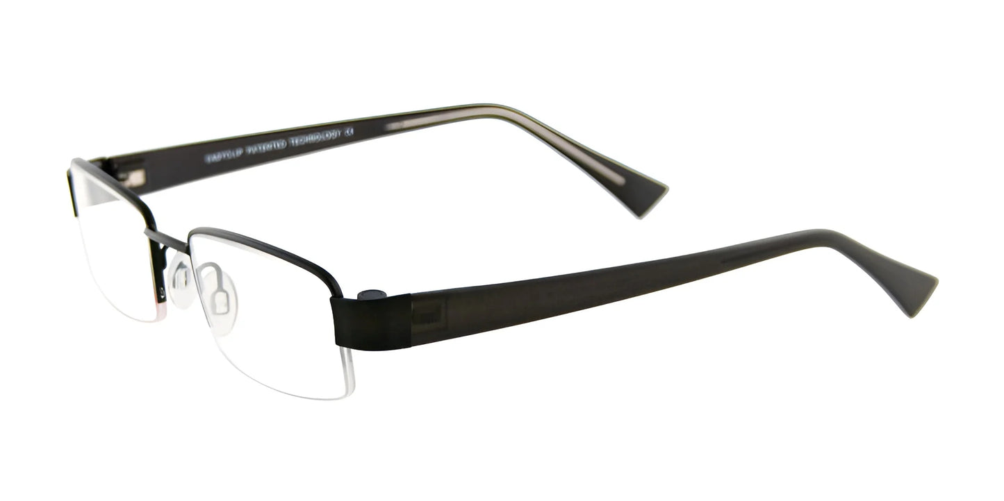 EasyClip EC257 Eyeglasses with Clip-on Sunglasses Satin Black