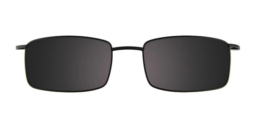 EasyClip EC257 Eyeglasses with Clip-on Sunglasses / Size 47 / Satin Black
