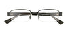 EasyClip EC257 Eyeglasses with Clip-on Sunglasses | Size 47 / Satin Black