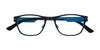 EasyClip EC269 Eyeglasses with Clip-on Sunglasses | Size 45 / Matt Black & Blue