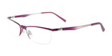 EasyClip EC277 Eyeglasses with Clip-on Sunglasses Satin Fuschia